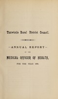 view [Report 1898] / Medical Officer of Health, Tintwistle R.D.C.