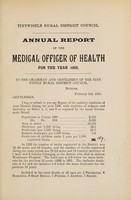 view [Report 1902] / Medical Officer of Health, Tintwistle R.D.C.