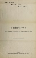 view [Report 1902] / Medical Officer of Health, Tiverton R.D.C.