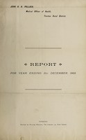 view [Report 1903] / Medical Officer of Health, Tiverton R.D.C.