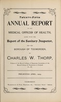 view [Report 1902] / Medical Officer of Health, Todmorden Borough.