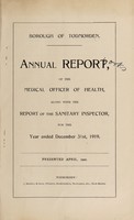 view [Report 1919] / Medical Officer of Health, Todmorden Borough.