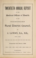 view [Report 1897] / Medical Officer of Health, Todmorden R.D.C.