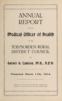 view [Report 1913] / Medical Officer of Health, Todmorden R.D.C.