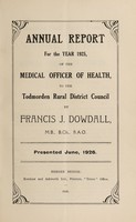 view [Report 1925] / Medical Officer of Health, Todmorden R.D.C.