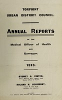 view [Report 1913] / Medical Officer of Health, Torpoint U.D.C.