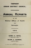 view [Report 1914] / Medical Officer of Health, Torpoint U.D.C.