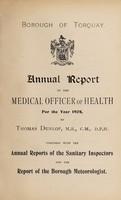 view [Report 1904] / Medical Officer of Health, Torquay Borough.