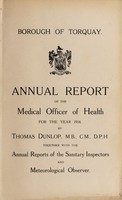 view [Report 1914] / Medical Officer of Health, Torquay Borough.