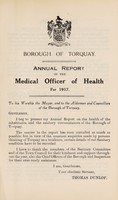 view [Report 1917] / Medical Officer of Health, Torquay Borough.