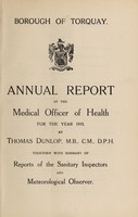 view [Report 1919] / Medical Officer of Health, Torquay Borough.