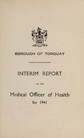 view [Report 1941] / Medical Officer of Health, Torquay Borough.