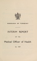 view [Report 1947] / Medical Officer of Health, Torquay Borough.