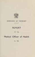 view [Report 1954] / Medical Officer of Health, Torquay Borough.