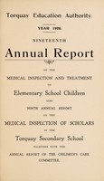 view [Report 1926] / School Medical Officer of Health, Torquay.