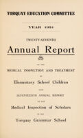 view [Report 1934] / School Medical Officer of Health, Torquay.