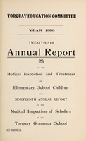 view [Report 1936] / School Medical Officer of Health, Torquay.