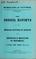 view [Report 1914] / Medical Officer of Health, Totnes Borough.