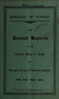 view [Report 1925] / Medical Officer of Health, Totnes Borough.