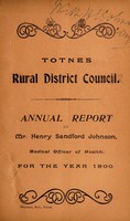 view [Report 1900] / Medical Officer of Health, Totnes R.D.C.