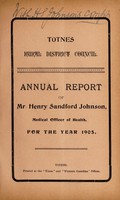 view [Report 1905] / Medical Officer of Health, Totnes R.D.C.