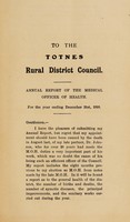 view [Report 1910] / Medical Officer of Health, Totnes R.D.C.