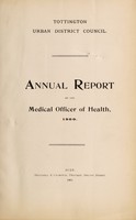 view [Report 1900] / Medical Officer of Health, Tottington U.D.C.