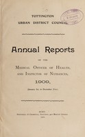 view [Report 1909] / Medical Officer of Health, Tottington U.D.C.