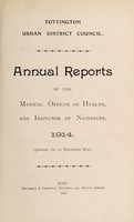 view [Report 1914] / Medical Officer of Health, Tottington U.D.C.