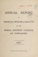 view [Report 1925] / Medical Officer of Health, Towcester R.D.C.