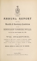 view [Report 1895] / Medical Officer of Health, Royal Tunbridge Wells Borough.