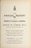 view [Report 1906] / Medical Officer of Health, Royal Tunbridge Wells Borough.