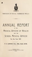 view [Report 1927] / Medical Officer of Health, Royal Tunbridge Wells Borough.