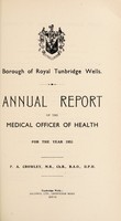 view [Report 1951] / Medical Officer of Health, Royal Tunbridge Wells Borough.