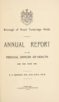 view [Report 1961] / Medical Officer of Health, Royal Tunbridge Wells Borough.