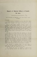 view [Report 1914] / Medical Officer of Health, Turton Local Board / U.D.C.