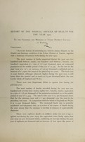 view [Report 1920] / Medical Officer of Health, Turton Local Board / U.D.C.