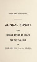 view [Report 1947] / Medical Officer of Health, Tutbury R.D.C.