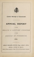 view [Report 1906] / Medical Officer of Health, Tynemouth County Borough.