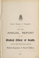 view [Report 1913] / Medical Officer of Health, Tynemouth County Borough.