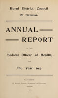 view [Report 1913] / Medical Officer of Health, Ulverston R.D.C.