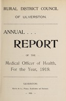 view [Report 1919] / Medical Officer of Health, Ulverston R.D.C.