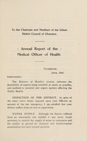 view [Report 1940] / Medical Officer of Health, Ulverston U.D.C.