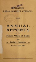 view [Report 1925] / Medical Officer of Health, Uttoxeter U.D.C.