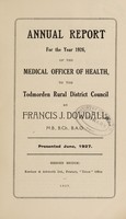 view [Report 1926] / Medical Officer of Health, Todmorden R.D.C.