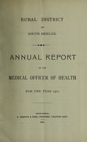 view [Report 1900] / Medical Officer of Health, South Shields R.D.C.