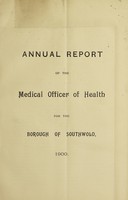 view [Report 1900] / Medical Officer of Health, Southwold Borough.