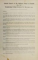 view [Report 1913] / Medical Officer of Health, Wadebridge U.D.C.