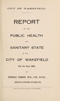 view [Report 1923] / Medical Officer of Health, Wakefield City.