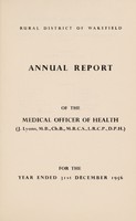 view [Report 1956] / Medical Officer of Health, Wakefield R.D.C.